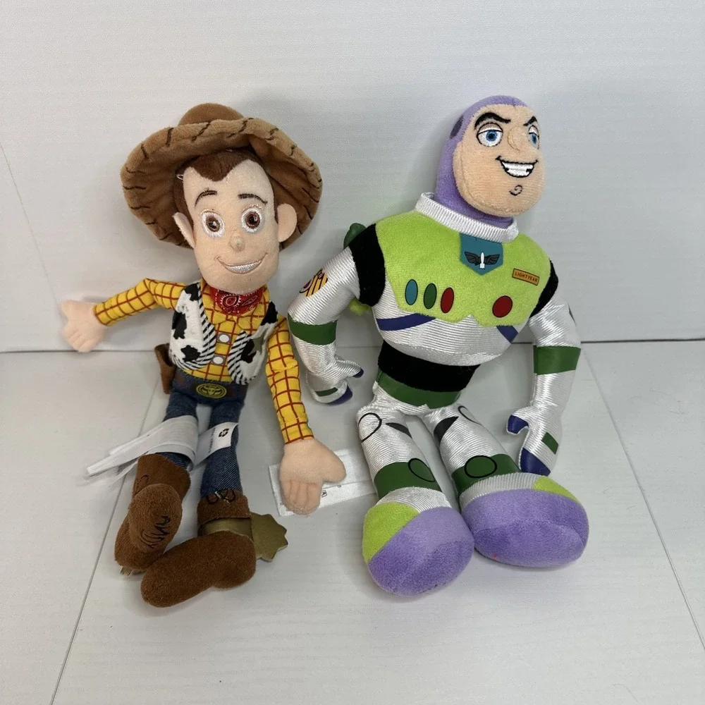 Disney Store Pixar Buzz Lightyear And Woody Plush Doll